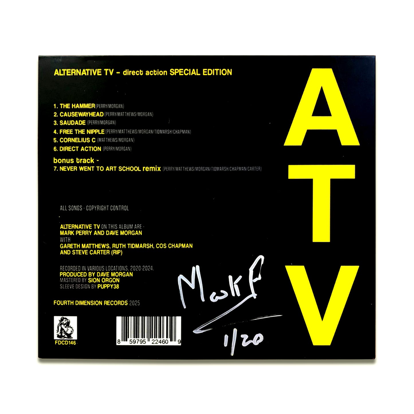 Alternative TV 'Direct Action' Special Edition CD Signed